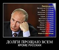 ДОЛГИ ПРОЩАЮ ВСЕМ КРОМЕ РУССКИХ