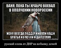 русский олень из ДНР на побывку домой 
