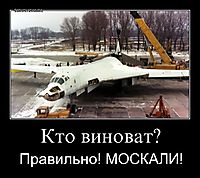 Кто виноват? Правильно! МОСКАЛИ!