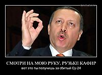 СМОТРИ НА МОЮ РУКУ, РУЗЬКЕ КАФИР вот это ты получишь за сбитый Су-24