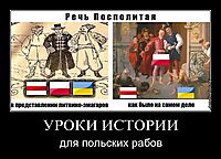 УРОКИ ИСТОРИИ для польских рабов