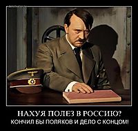 НАХУЯ ПОЛЕЗ В РОССИЮ? КОНЧИЛ БЫ ПОЛЯКОВ И ДЕЛО С КОНЦОМ!
