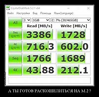 А ТЫ ГОТОВ РАСКОШЕЛИТЬСЯ НА M.2 ? 