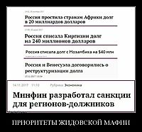 ПРИОРИТЕТЫ ЖИДОВСКОЙ МАФИИ 