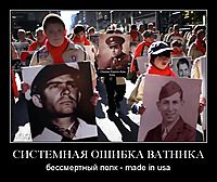 СИСТЕМНАЯ ОШИБКА ВАТНИКА бессмертный полк - made in usa
