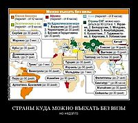 СТРАНЫ КУДА МОЖНО ВЪЕХАТЬ БЕЗ ВИЗЫ но недолго