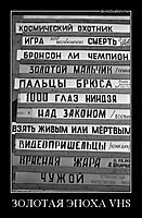 ЗОЛОТАЯ ЭПОХА VHS 