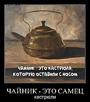 ЧАЙНИК - ЭТО САМЕЦ кастрюли