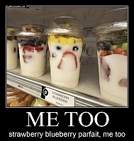 ME TOO strawberry blueberry parfait, me too