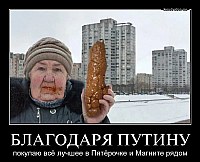 БЛАГОДАРЯ ПУТИНУ покупаю всё лучшее в Пятёрочке и Магните рядом